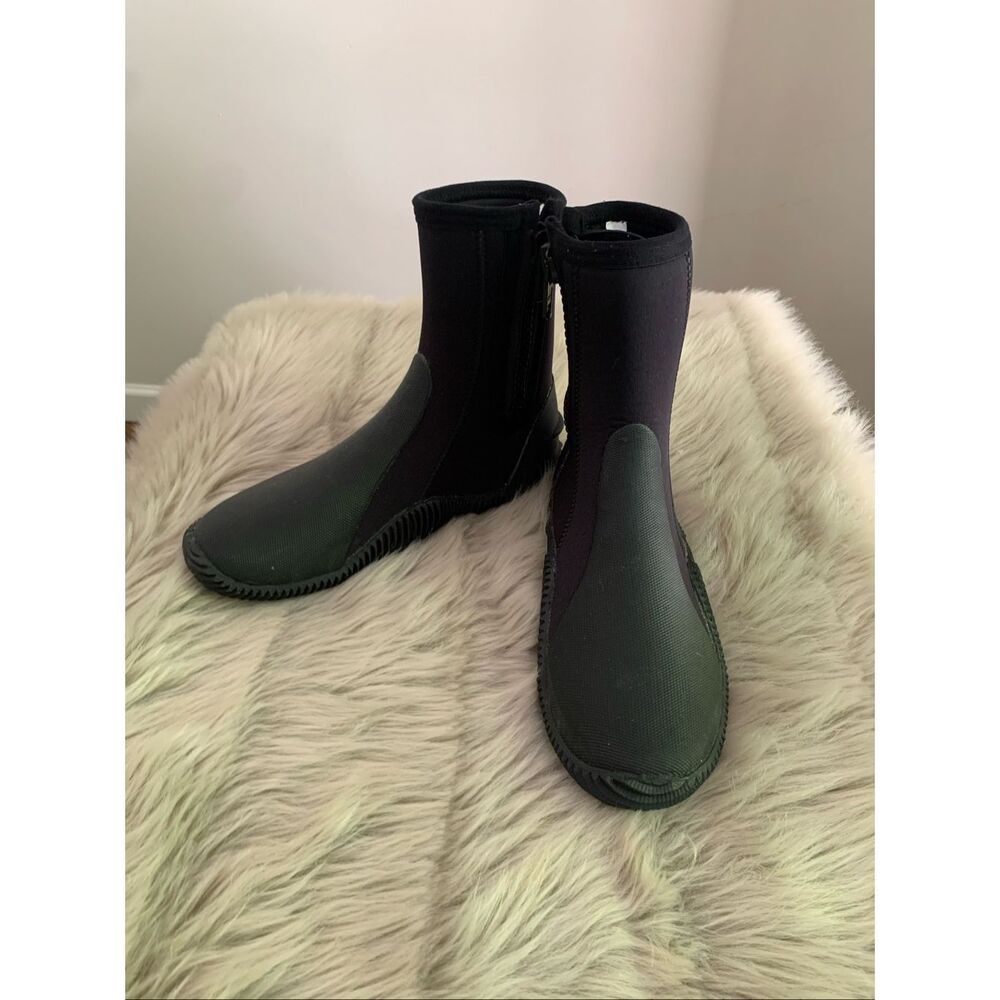 Cressi Isla 7mm Diving Boots Black/Gray EUC Sz W9  M8